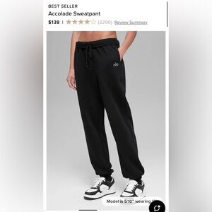 Alo yoga Accolade Sweatpant - black